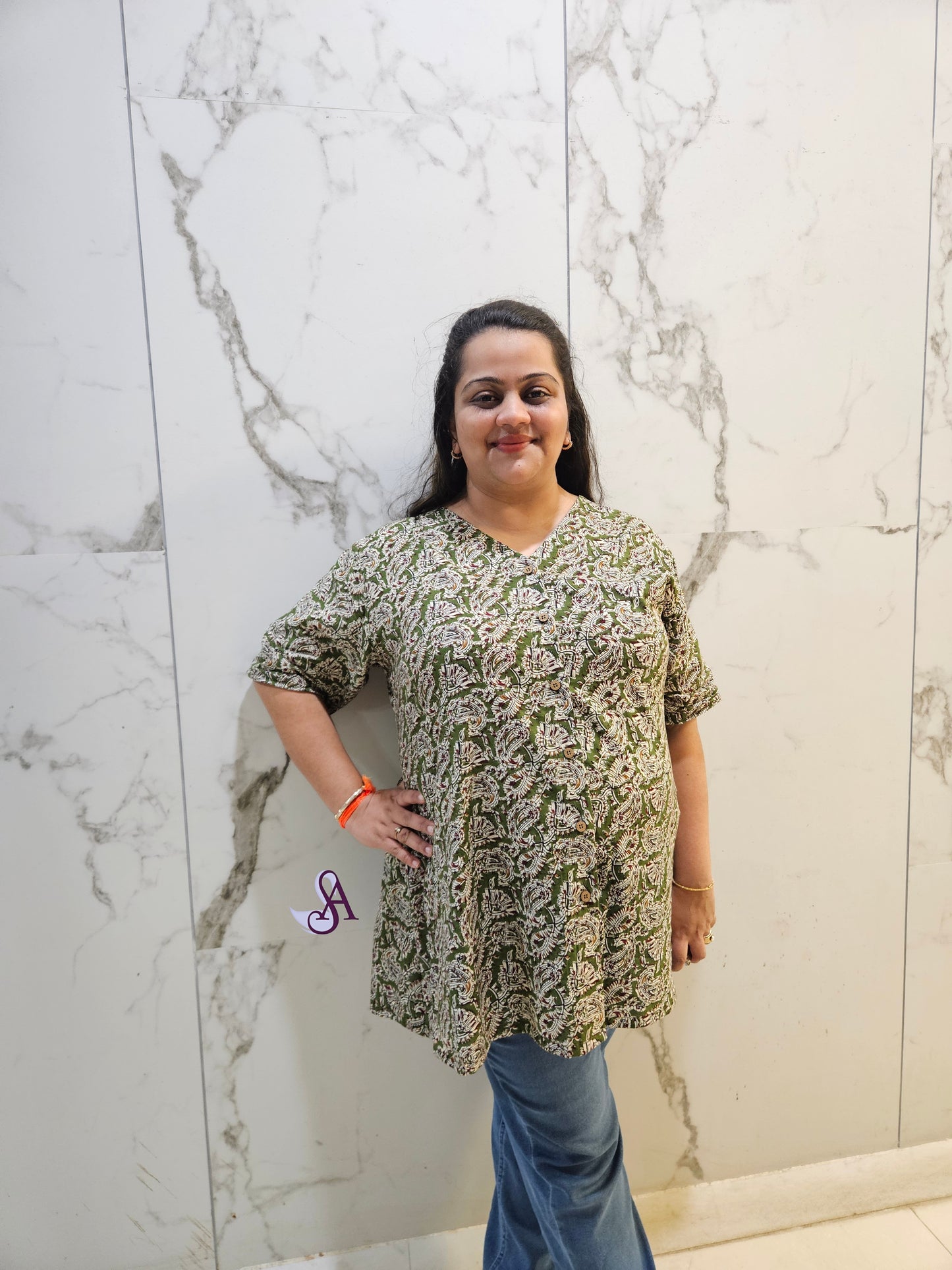 Tarini floral shirt kurta