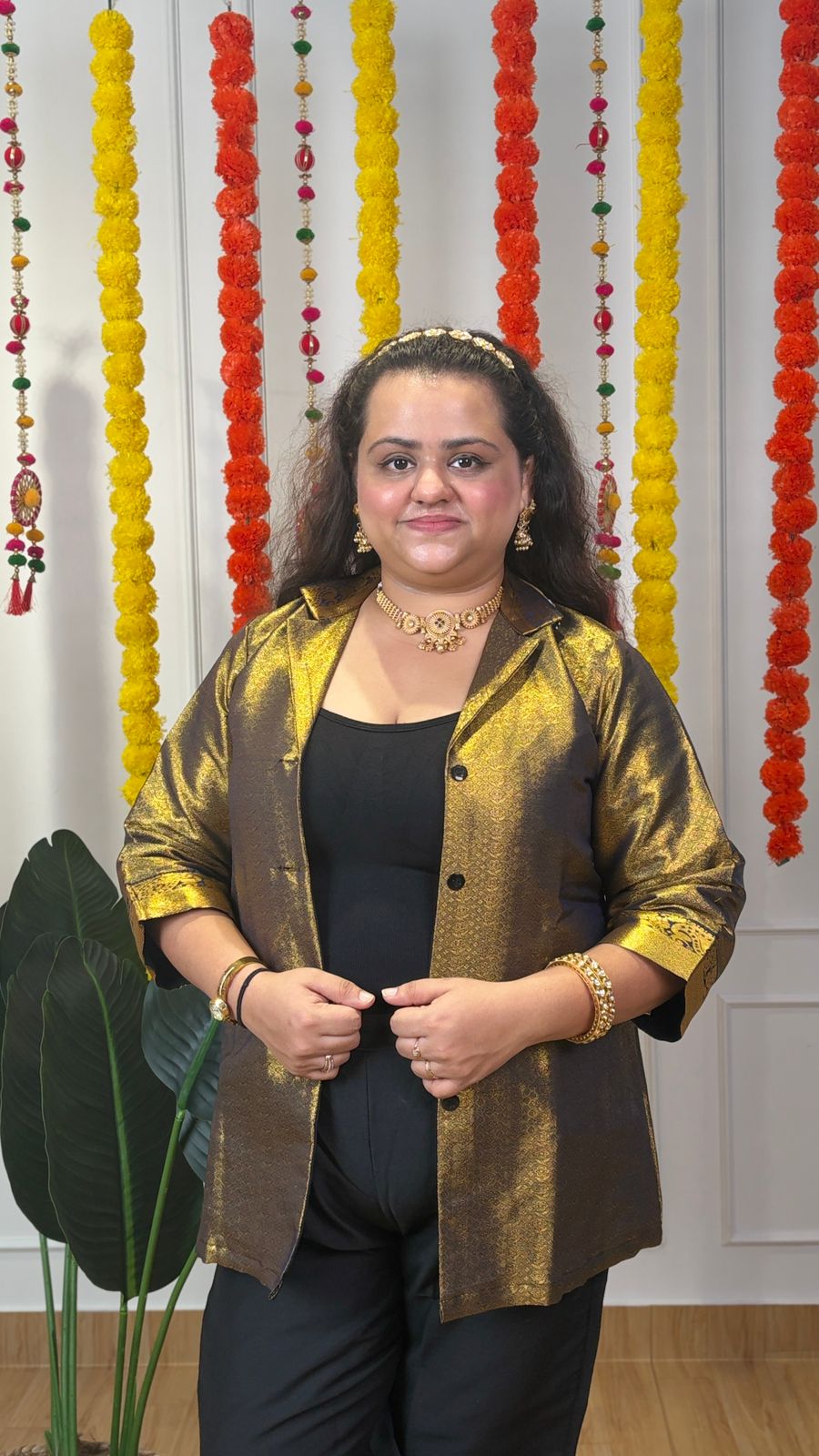 Piya Banarasi Blazer Set