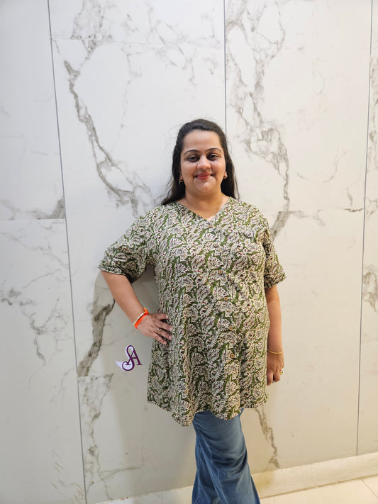Tarini floral shirt kurta
