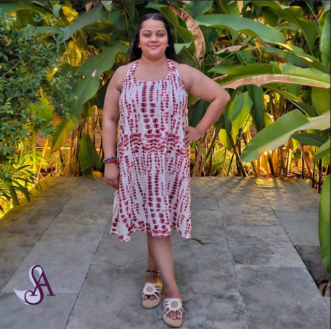 Nupur Batik Backless Dress