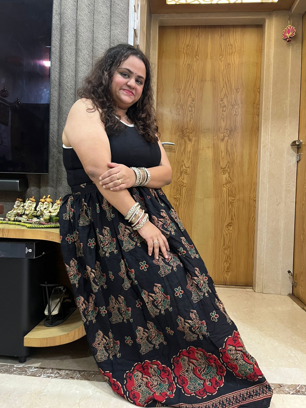 Rajasthani Skirt (Black)