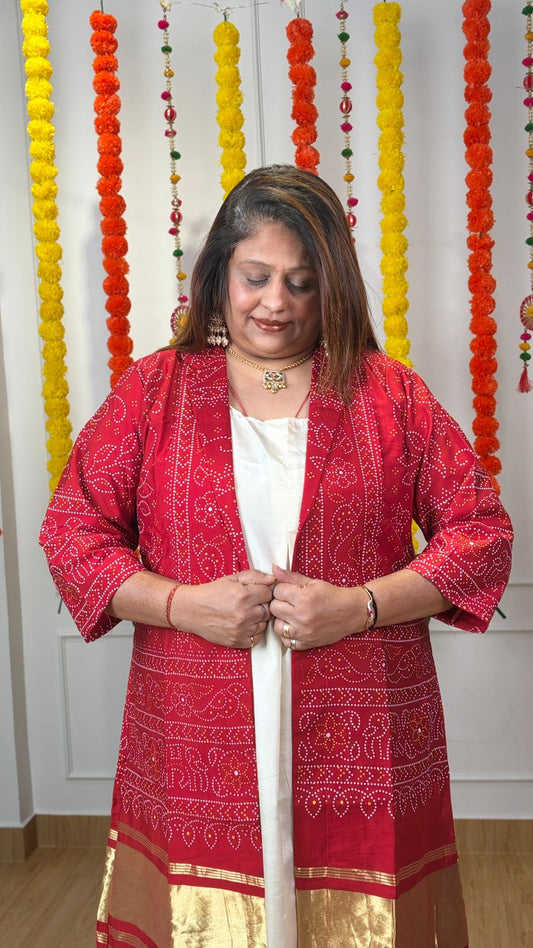 Gajji Silk Jacket with Silk Inner